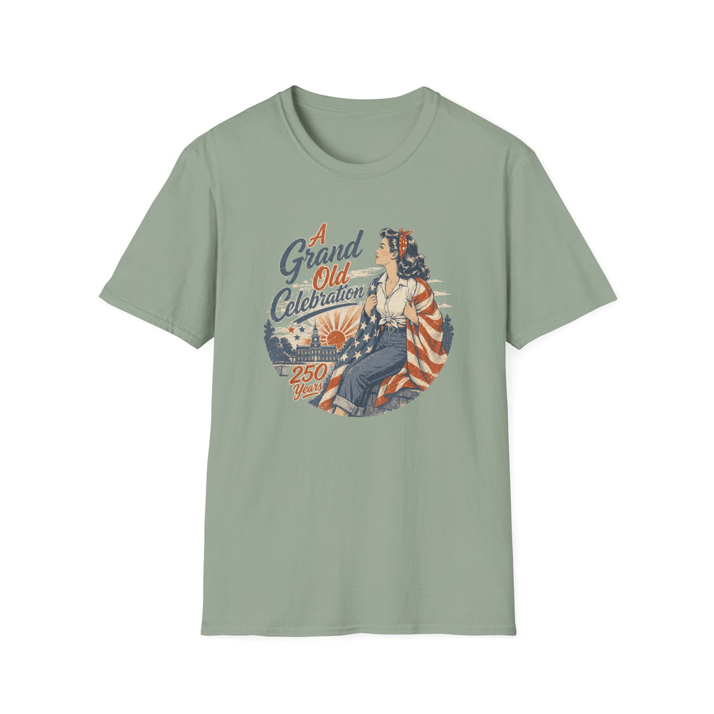A Grand Old Celebration — Vintage Patriotic 250th Anniversary Tee