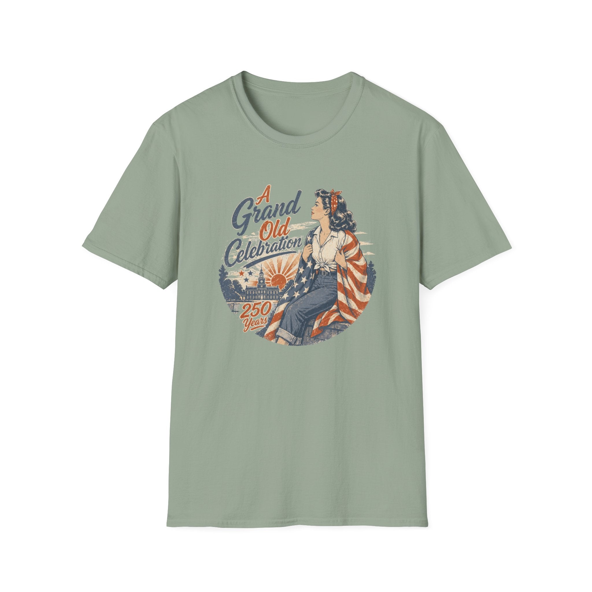 A Grand Old Celebration — Vintage Patriotic 250th Anniversary Tee