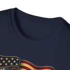See the USA — Vintage American Flag Scenic Travel Tee