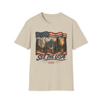 See the USA — Vintage American Flag National Parks Scenic Tee