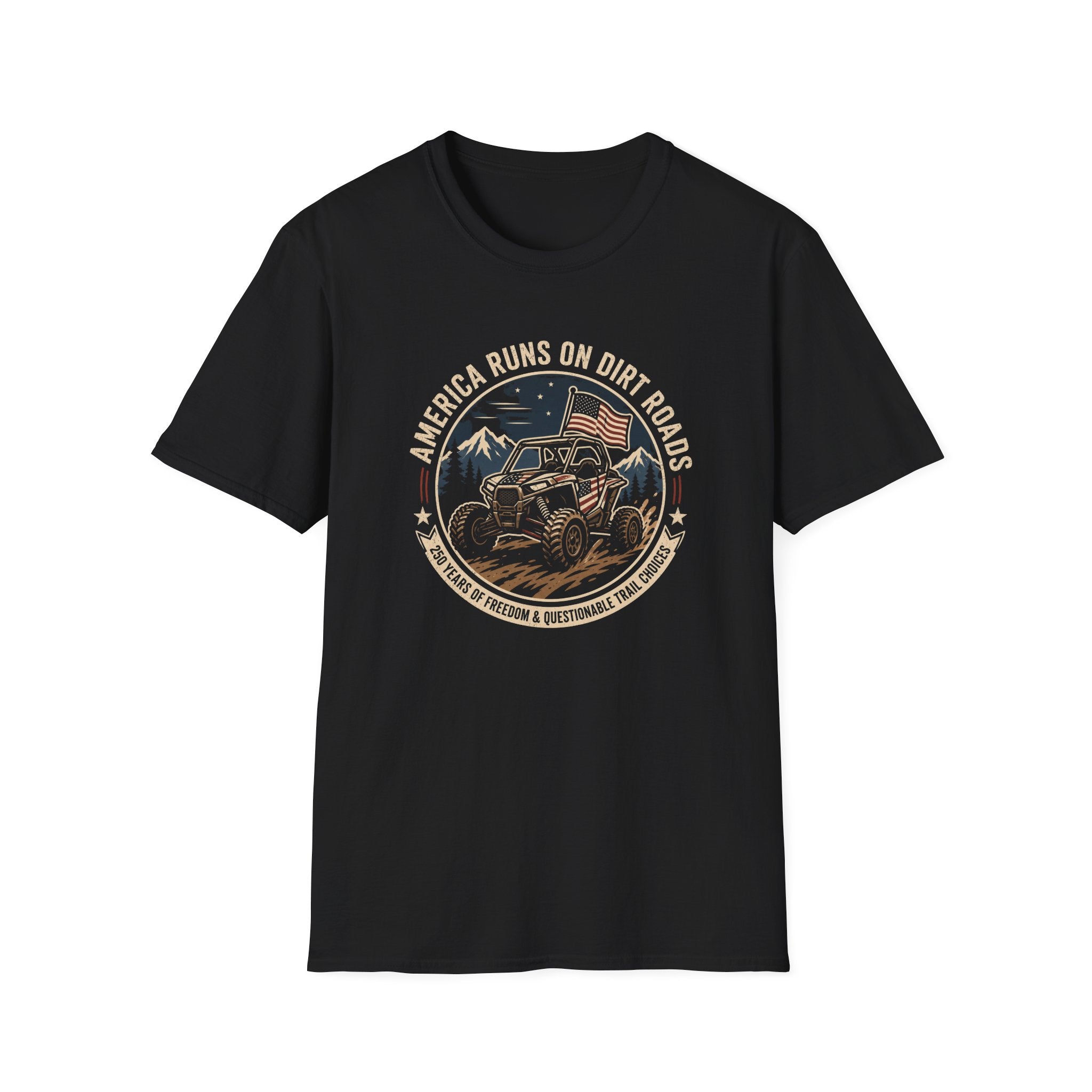 America Runs on Dirt Roads — Off-Road UTV & Country Pride Tee