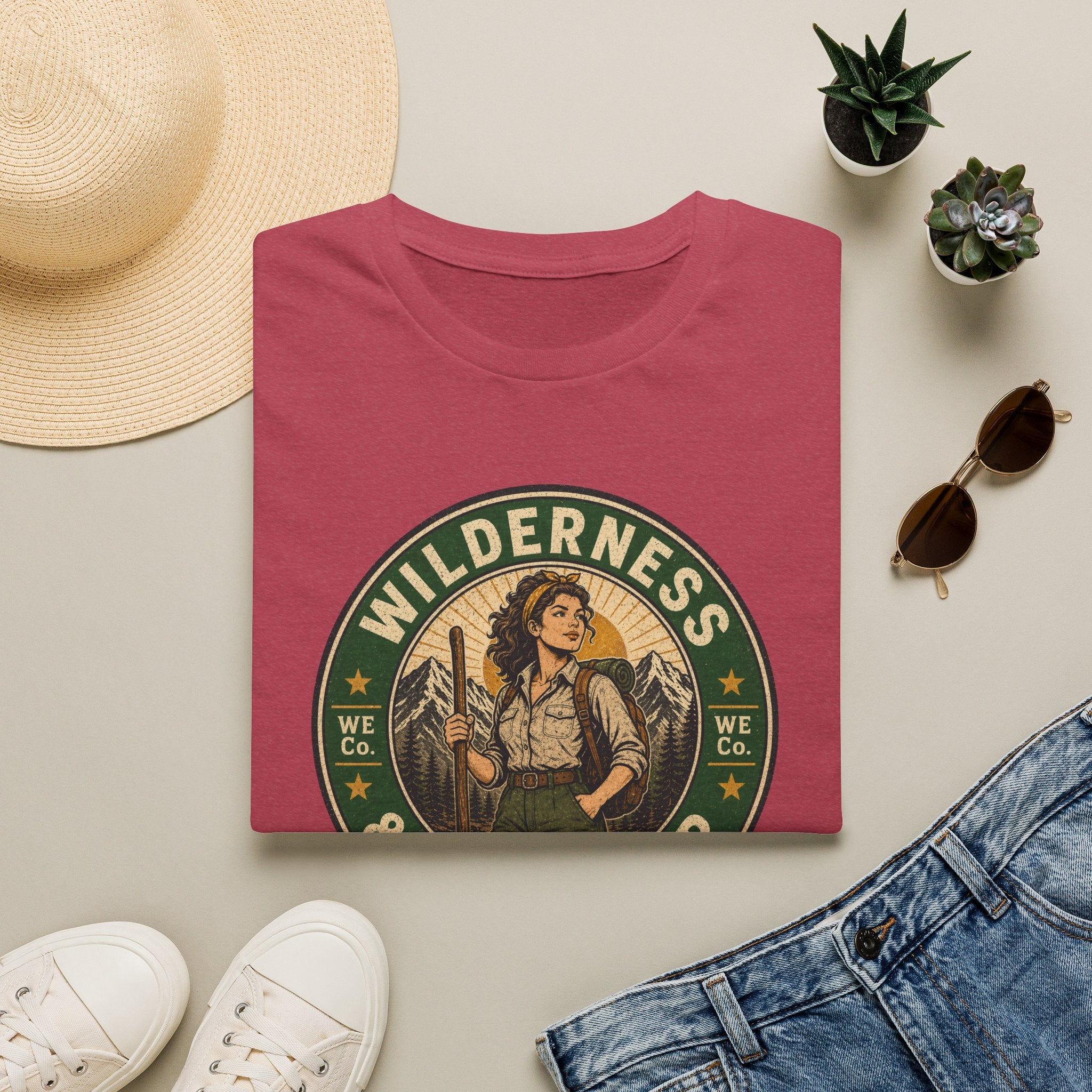 Wilderness & Willpower — Vintage Outdoor Adventure Graphic