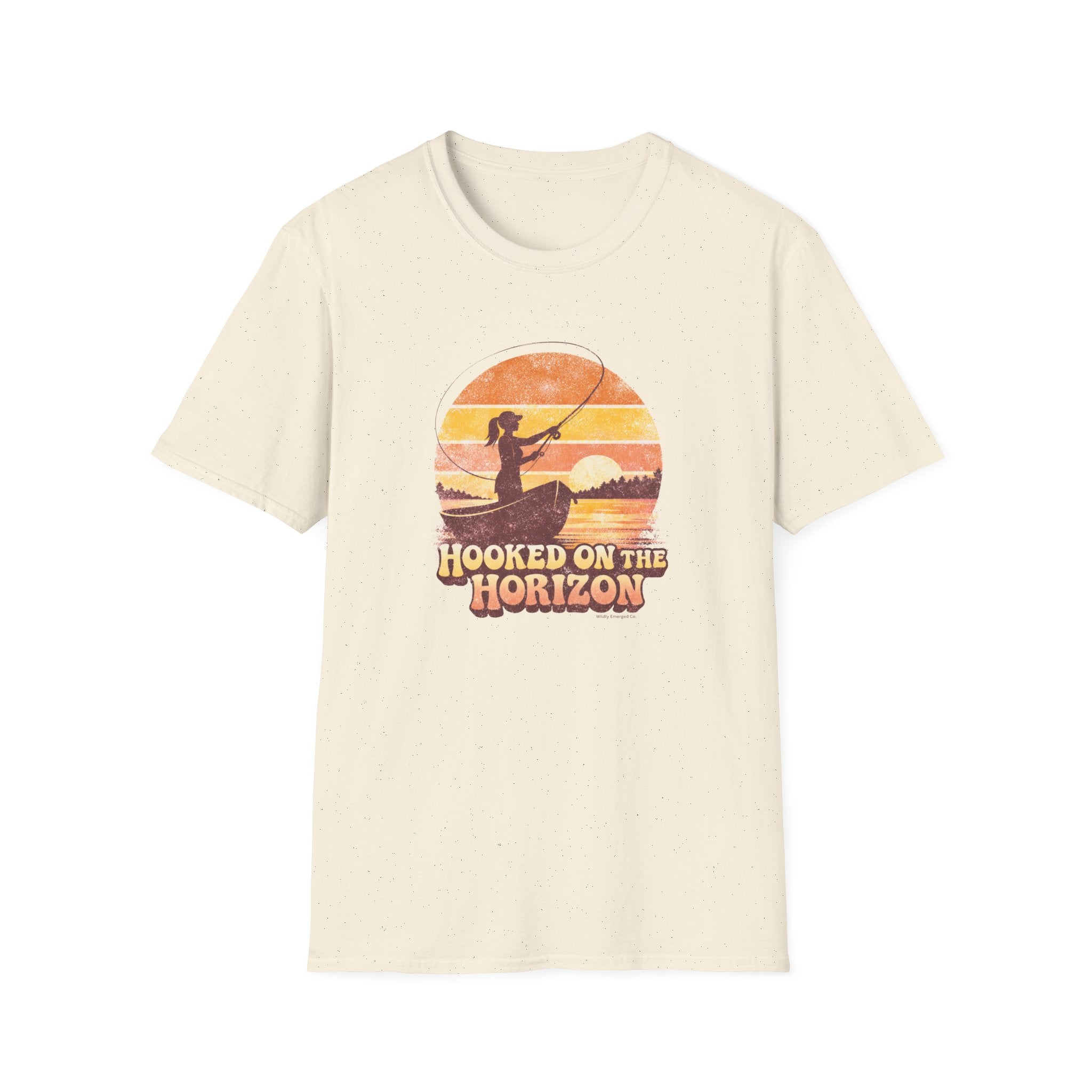 "Hooked on the Horizon" Sunset Angler Tee