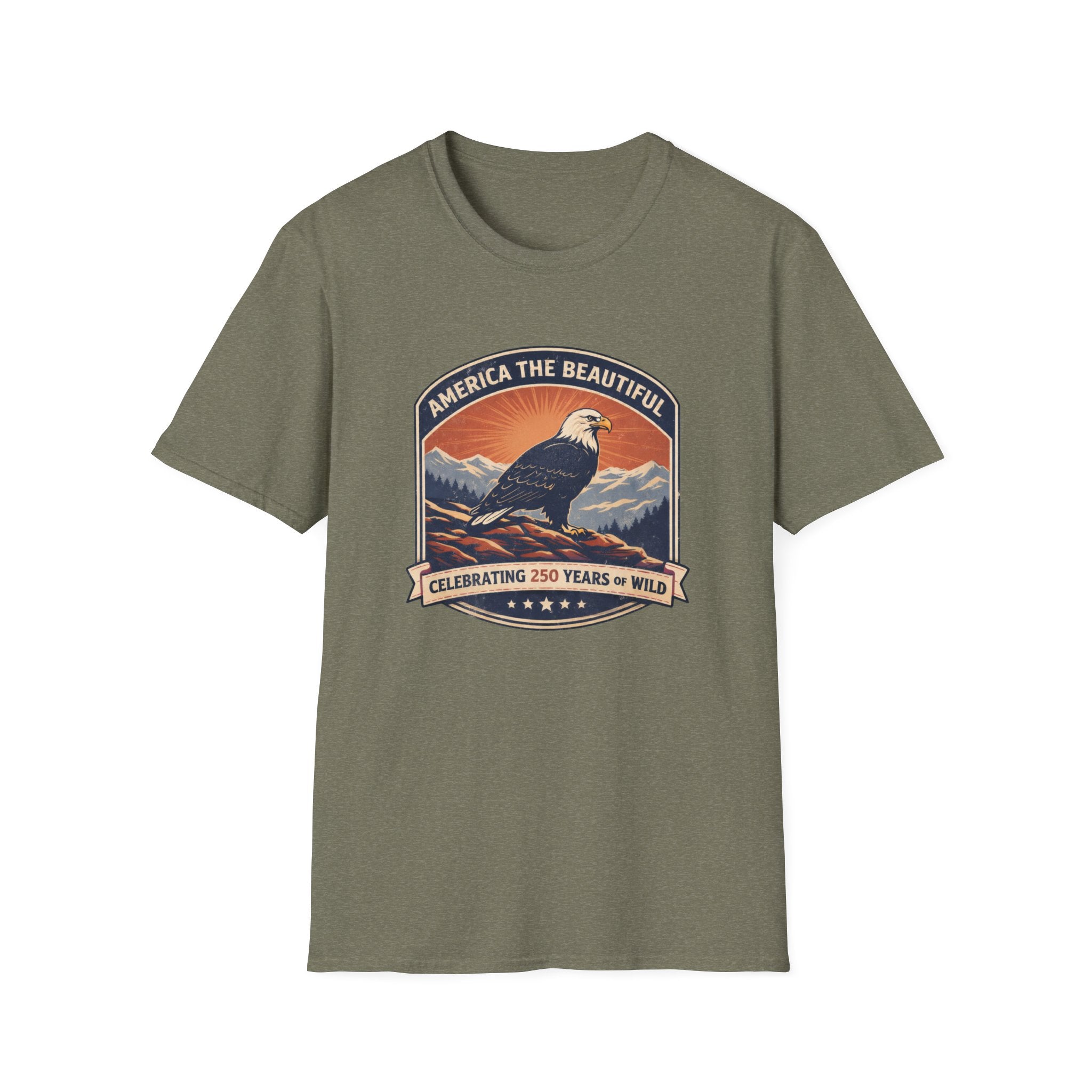 America the Beautiful Eagle — Celebrating 250 Years Patriotic Tee