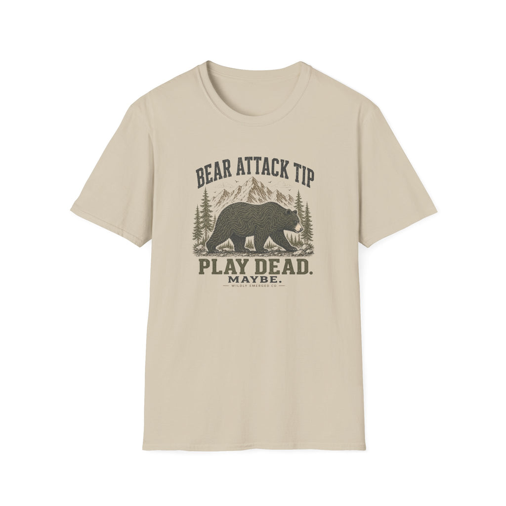 Bear Attack Tip — “Play Dead. Maybe.” Outdoor Hiking Shirt