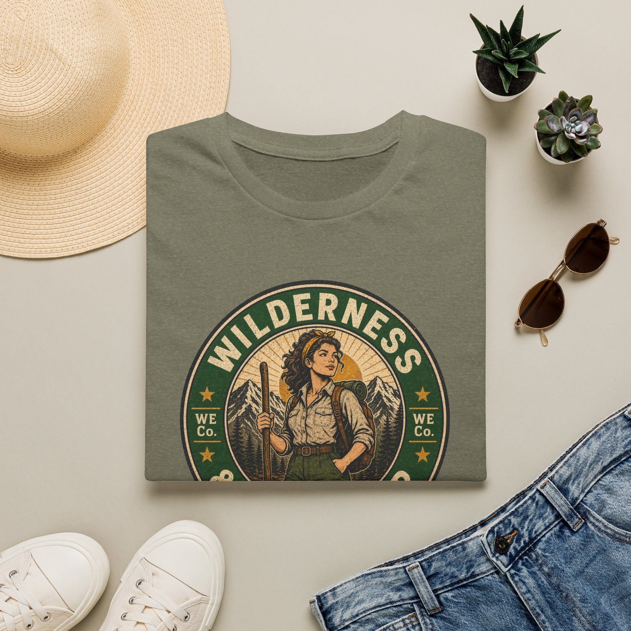 Wilderness & Willpower — Vintage Outdoor Adventure Graphic