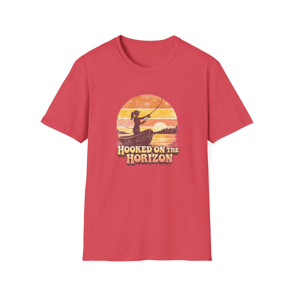 "Hooked on the Horizon" Sunset Angler Tee