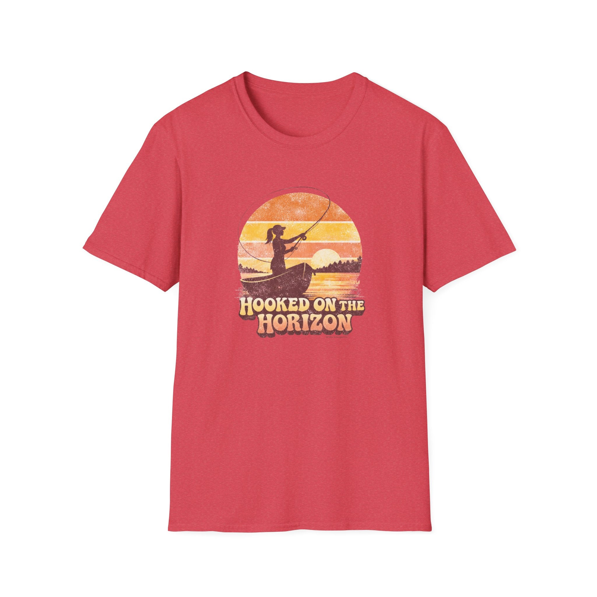 "Hooked on the Horizon" Sunset Angler Tee
