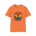 Paddle More Worry Less — Retro Sunset Stand Up Paddleboard Tee