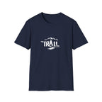 Trail Graphic T-Shirt — Mountain & Pine Tree Hiking Design