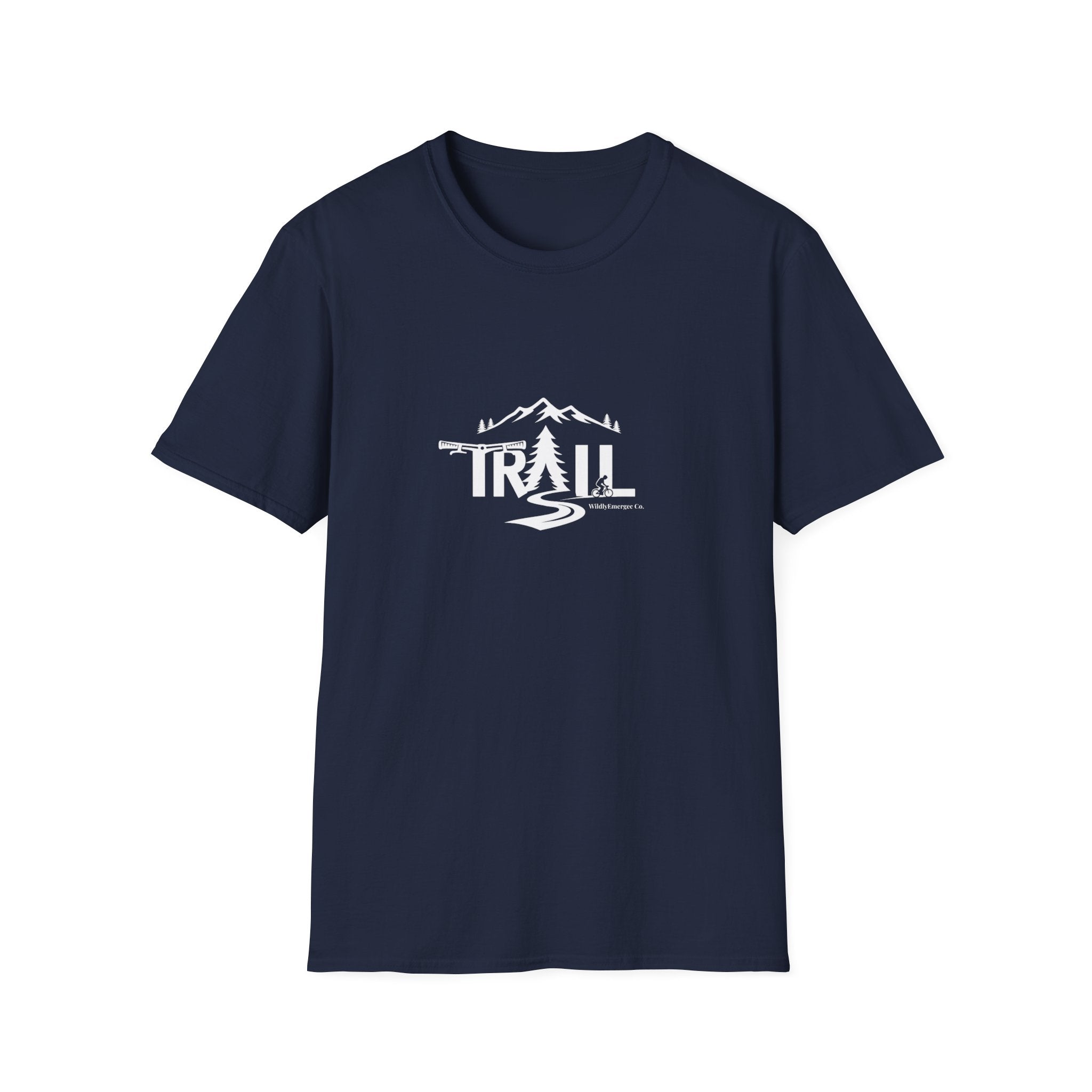 Trail Graphic T-Shirt — Mountain & Pine Tree Hiking Design