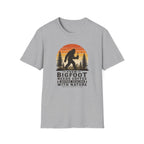 Bigfoot Needs Coffee T-Shirt – Funny Sasquatch Camping Graphic Tee