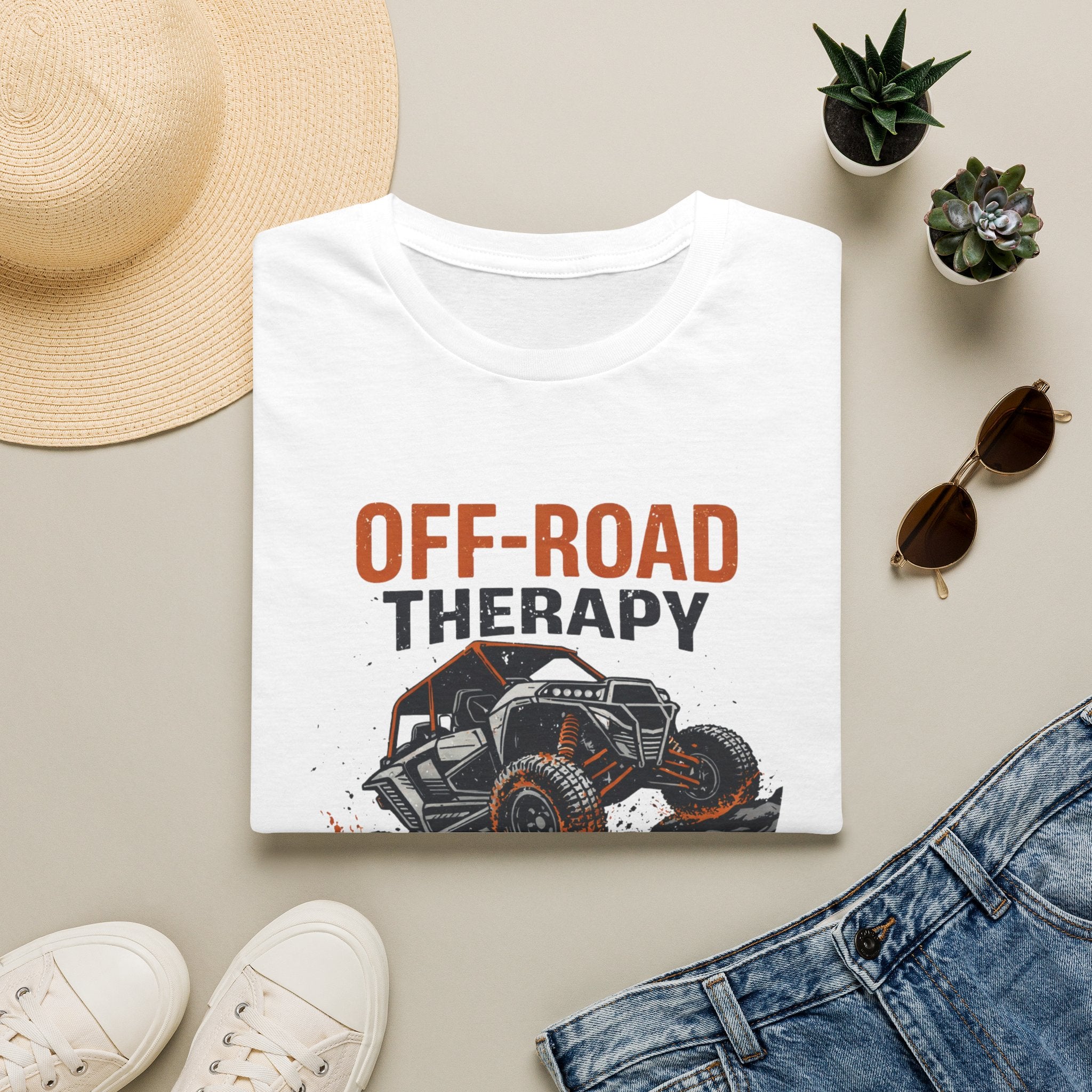 Off-Road Therapy — "Pavement Ends Here" ATV/UTV Graphic Tee