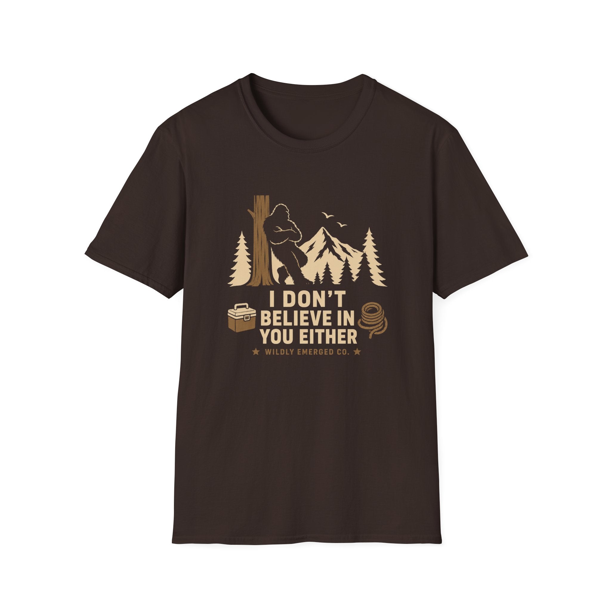 Bigfoot Camping — "I Don't Believe In You Either" Graphic Tee