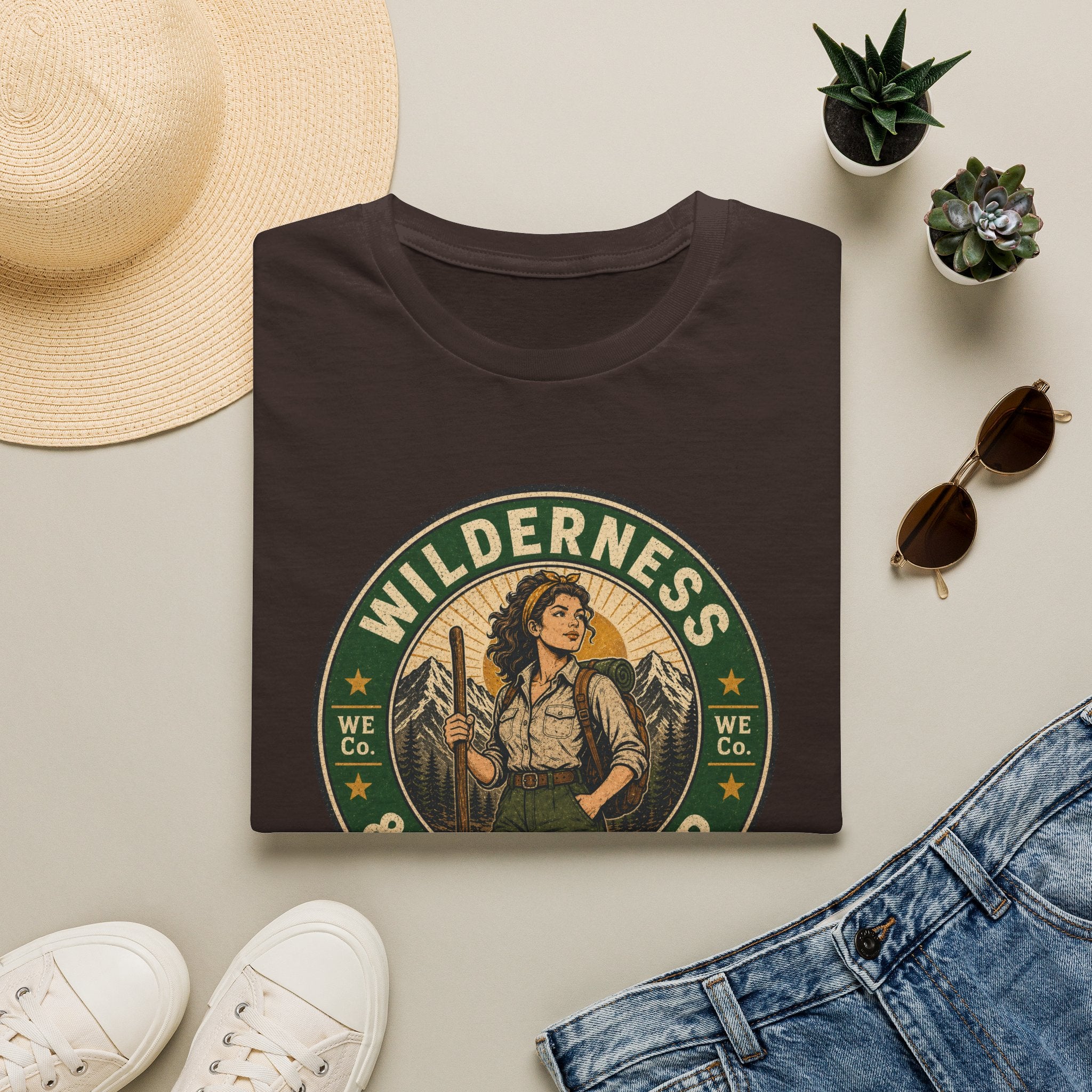 Wilderness & Willpower — Vintage Outdoor Adventure Graphic