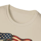 See the USA — Vintage American Flag Scenic Travel Tee