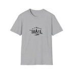 Trail Graphic T-Shirt — Mountain & Pine Tree Hiking Design