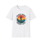 Paddle More Worry Less — Retro Sunset Stand Up Paddleboard Tee