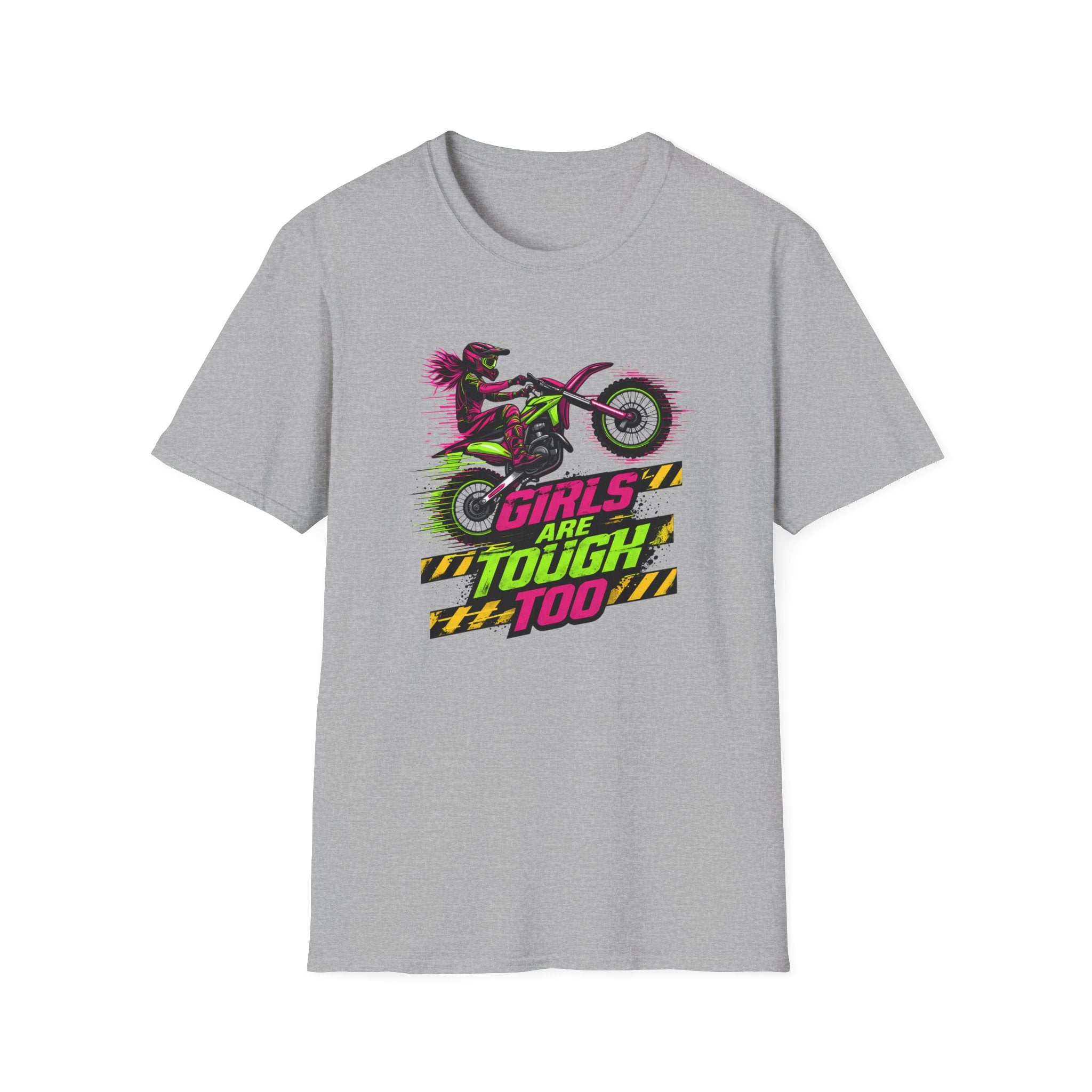 Girls Are Tough Too Motocross T-Shirt