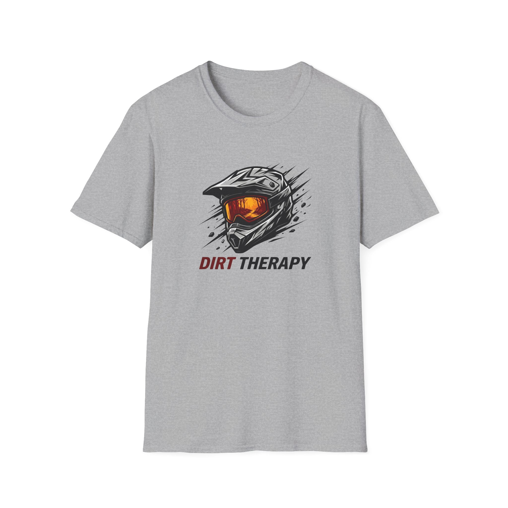 Motocross Helmet — 'Dirt Therapy' Off-Road Riding Tee