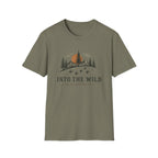 Into The Wild — Mountain Sunset Paw Print Tee