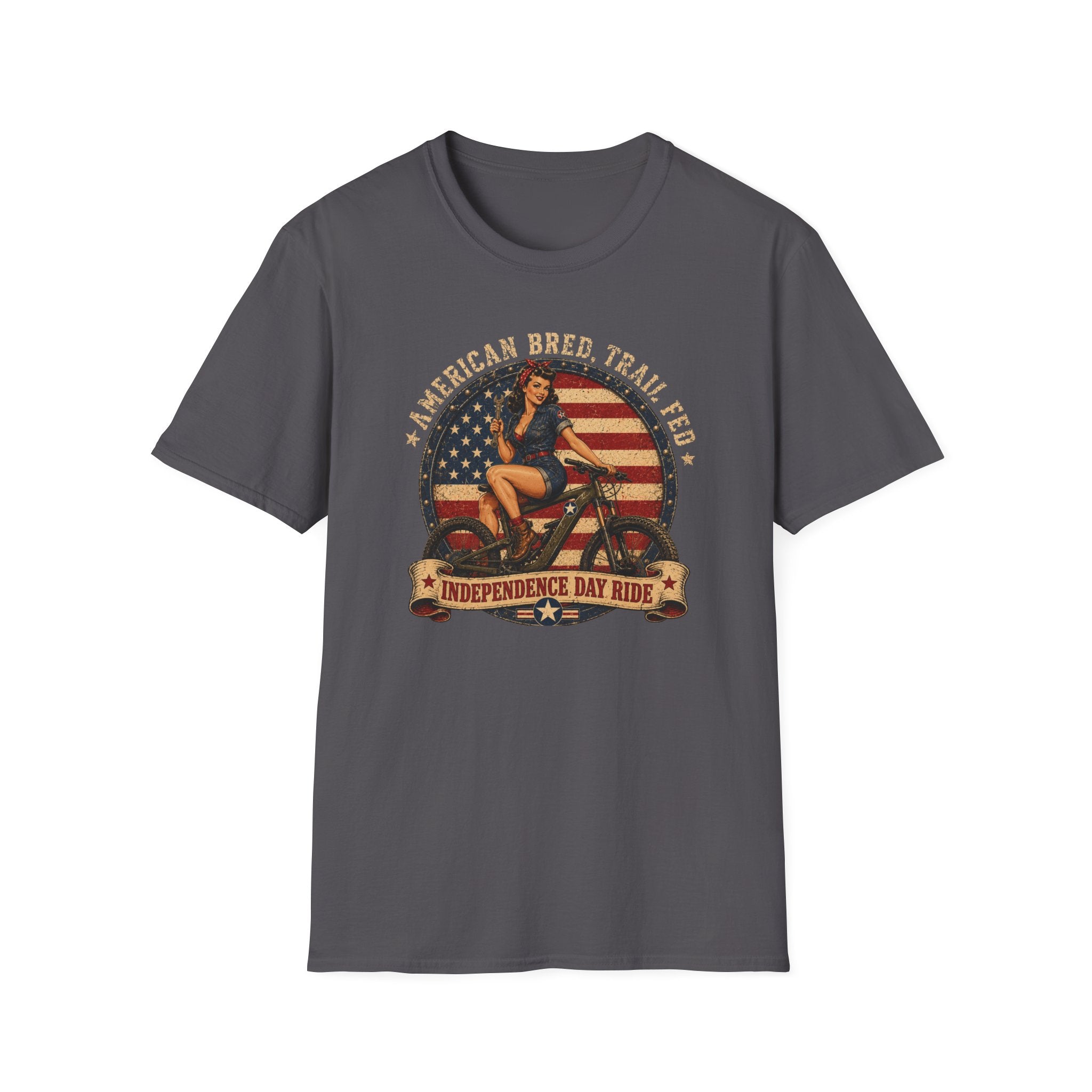 American Bred Trail Fed Motorcycle — Vintage Pinup Independence Day Ride