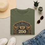 Vintage Jeep 250 Emblem — Quarter-Millennium Off-Road Anniversary Tee