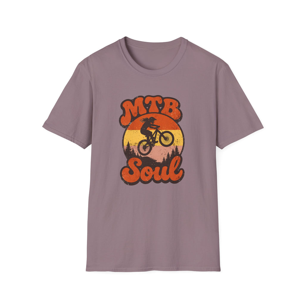 MTB Soul Mountain Bike — Retro Sunset Trail Rider Tee