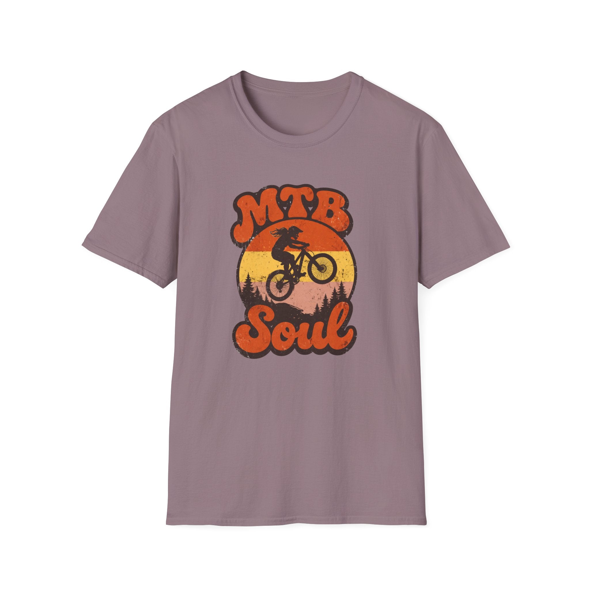 MTB Soul Mountain Bike — Retro Sunset Trail Rider Tee
