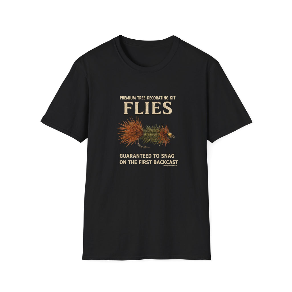 "Premium Tree-Decorating Kit: Flies" Funny Fishing Fly Shirt