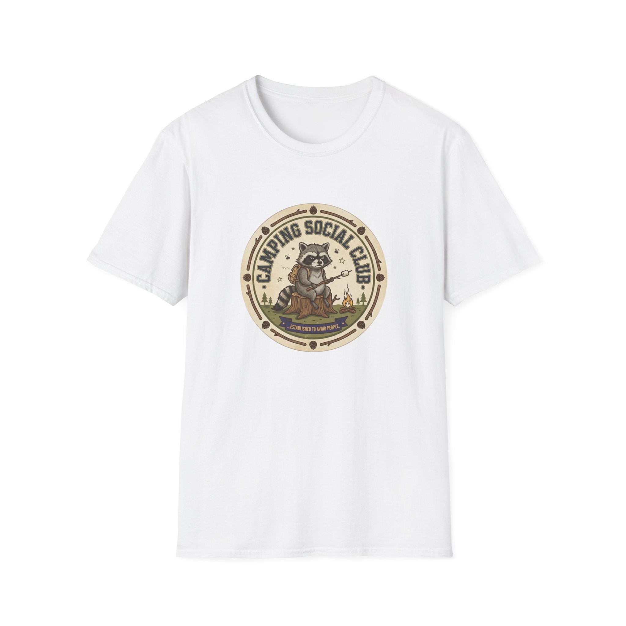 Camping Social Club — Vintage Raccoon Campfire Graphic Tee