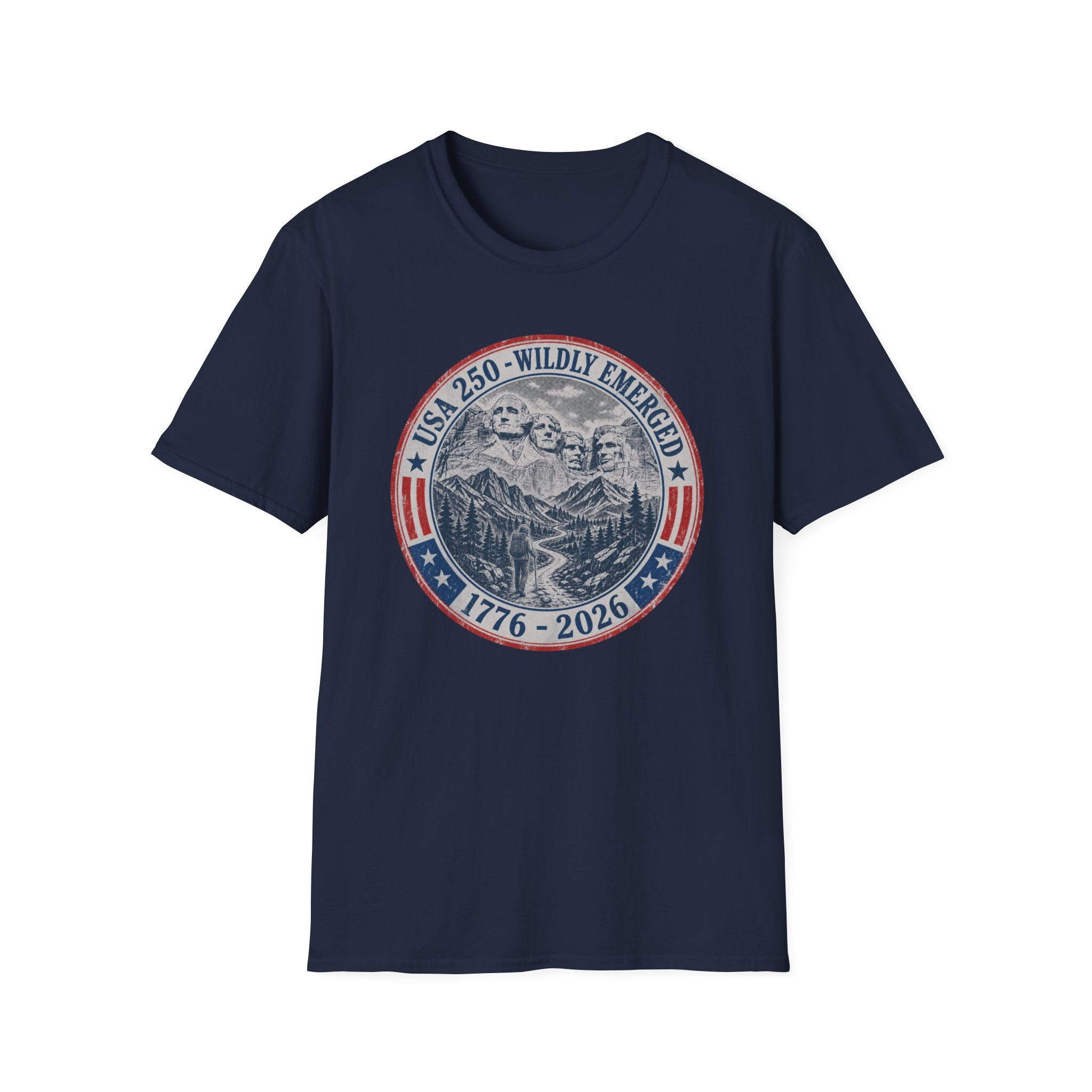 USA 250th - Mount Rushmore Hiking Tee