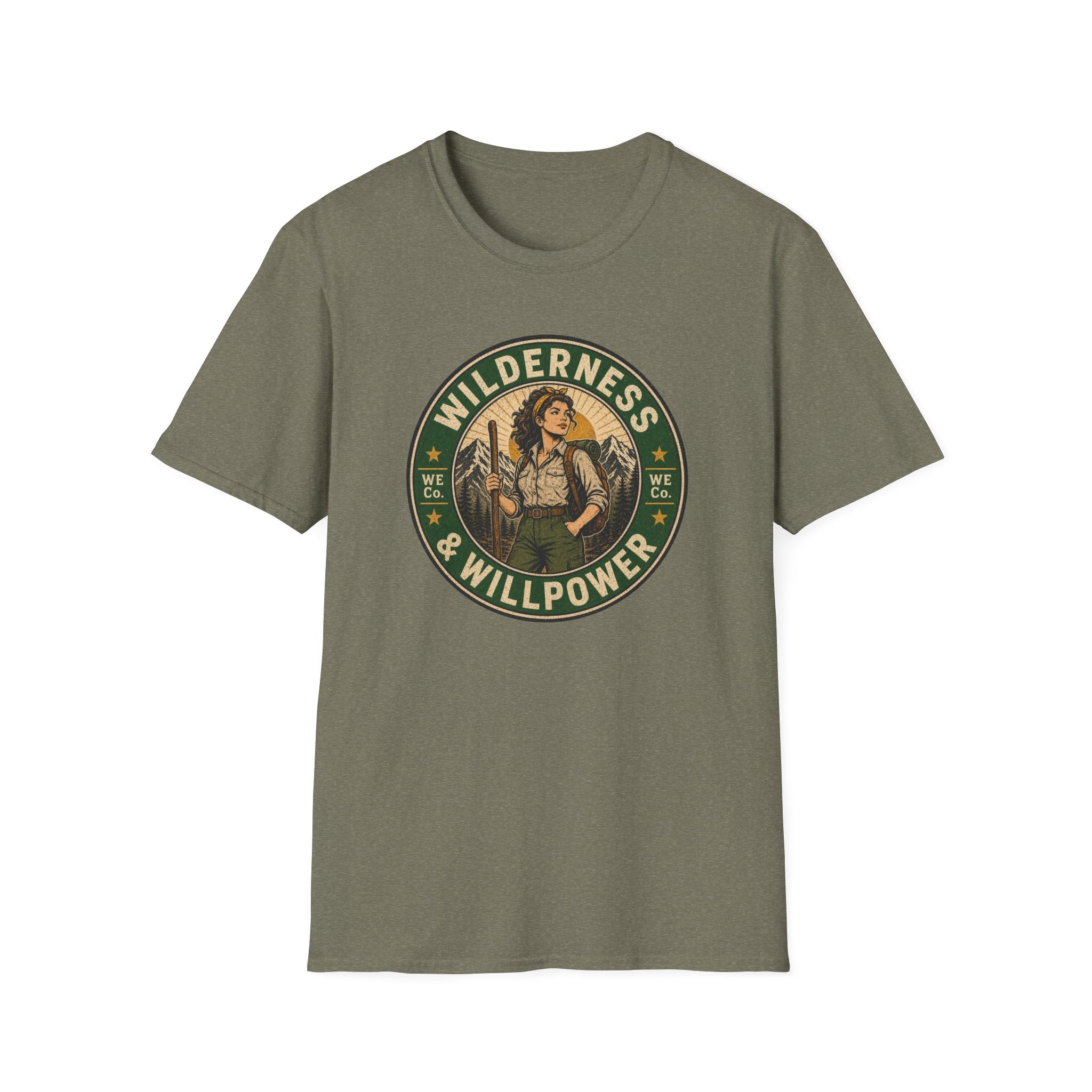 Wilderness & Willpower — Vintage Outdoor Adventure Graphic