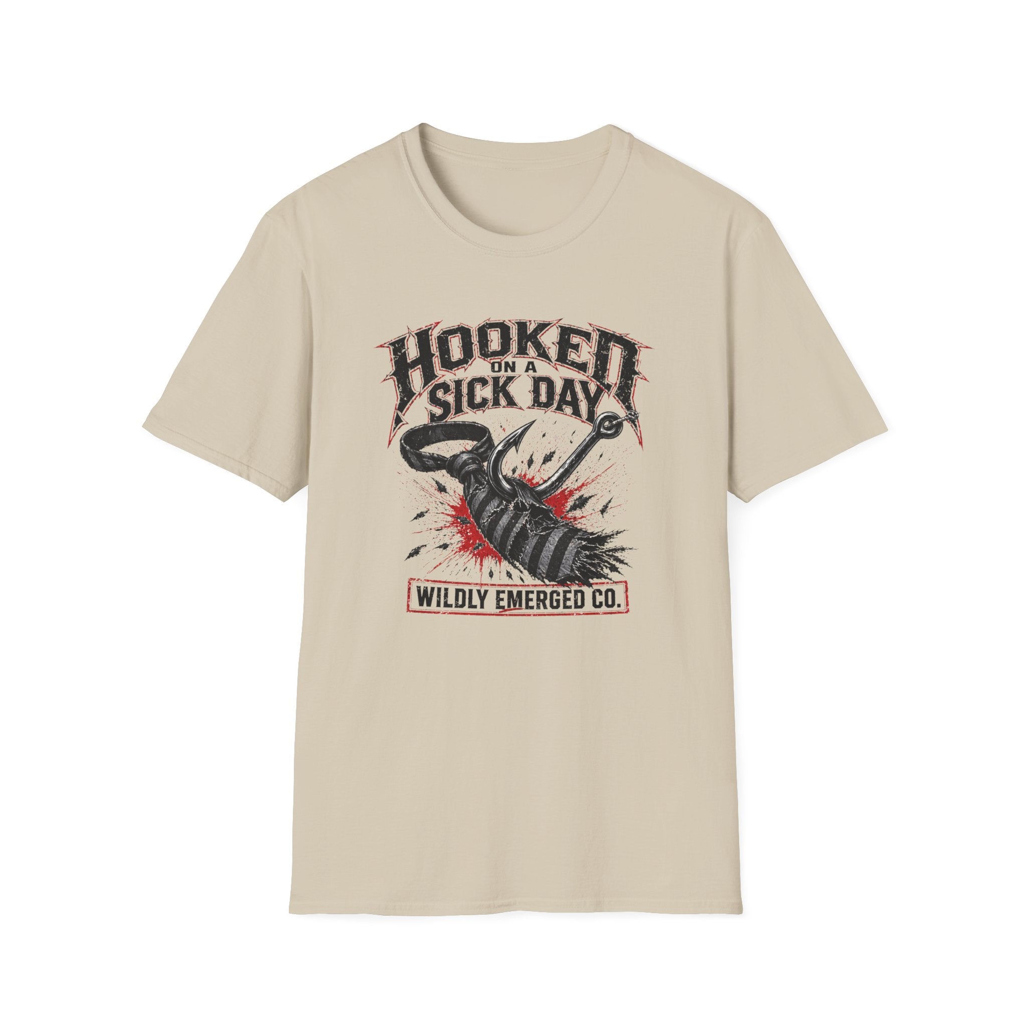 "Hooked on a Sick Day" - Fishing Graphic Tee