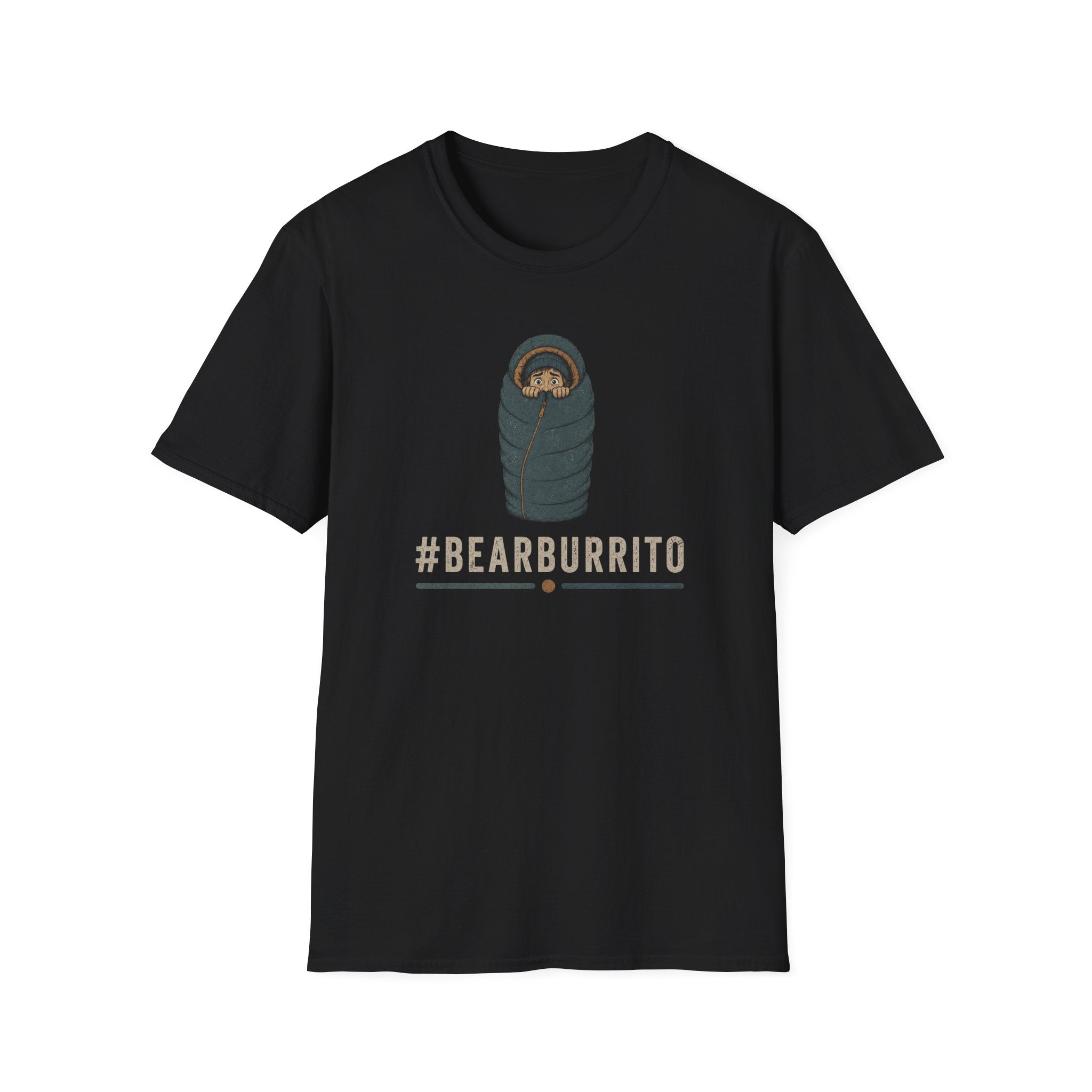 Bear Burrito T-Shirt — Cute Sleeping Bear Swaddle Graphic Tee