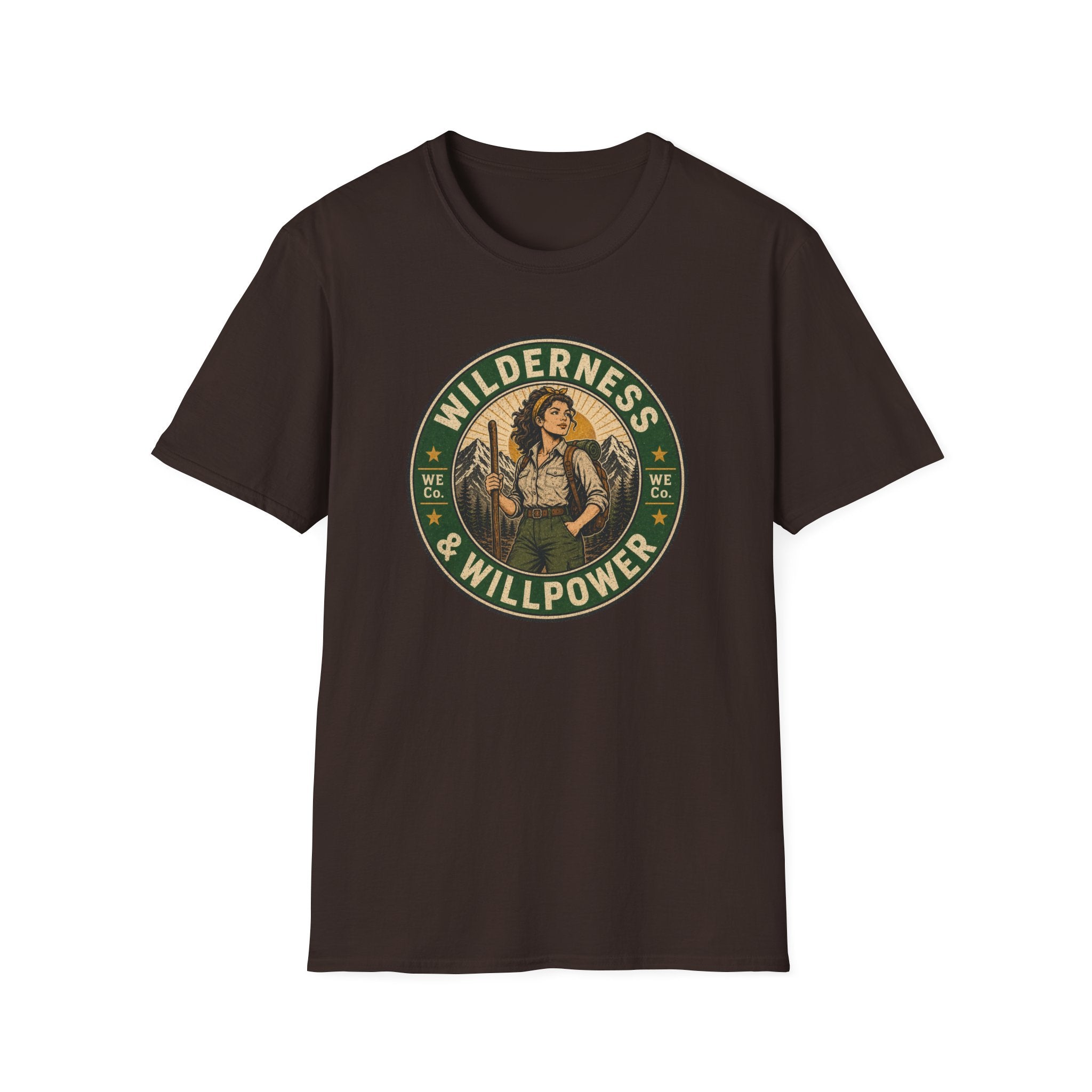 Wilderness & Willpower — Vintage Outdoor Adventure Graphic
