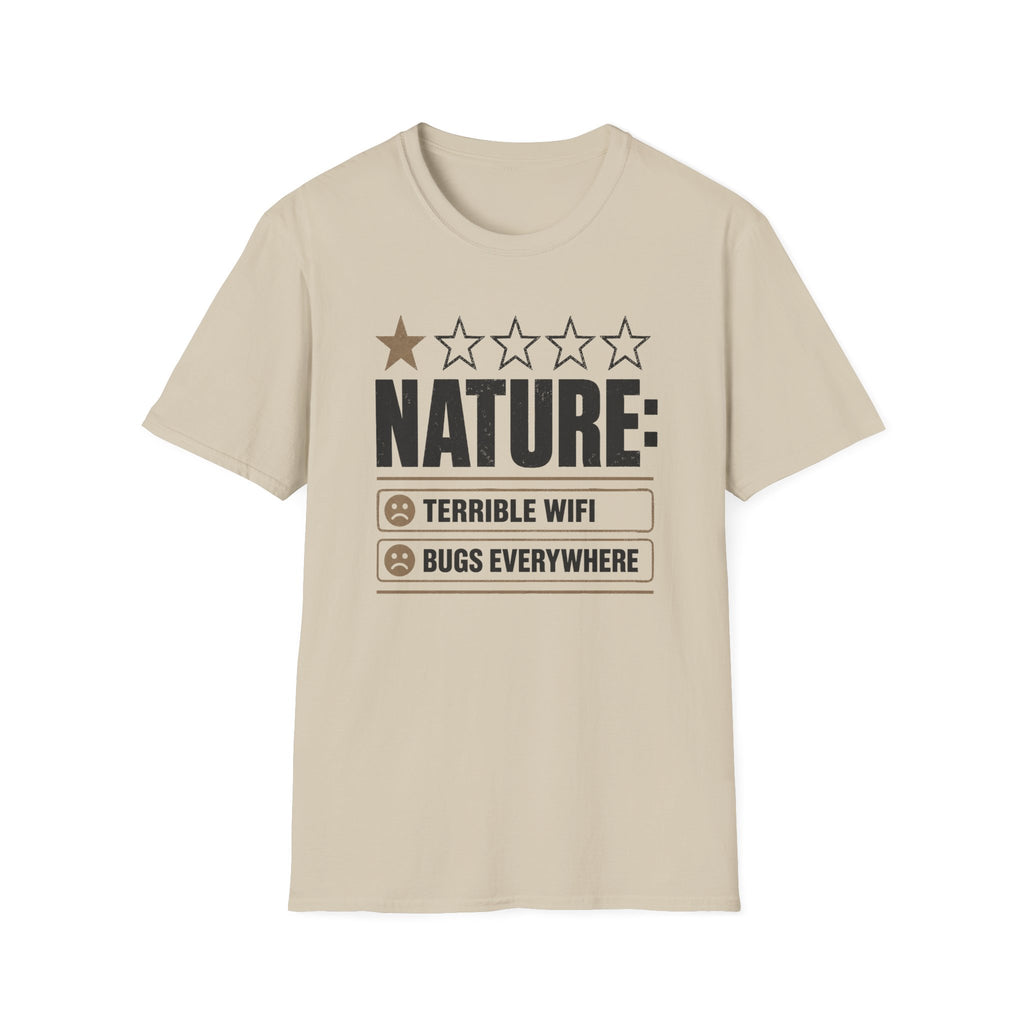 "Nature: 1-Star" Funny Camping T-Shirt