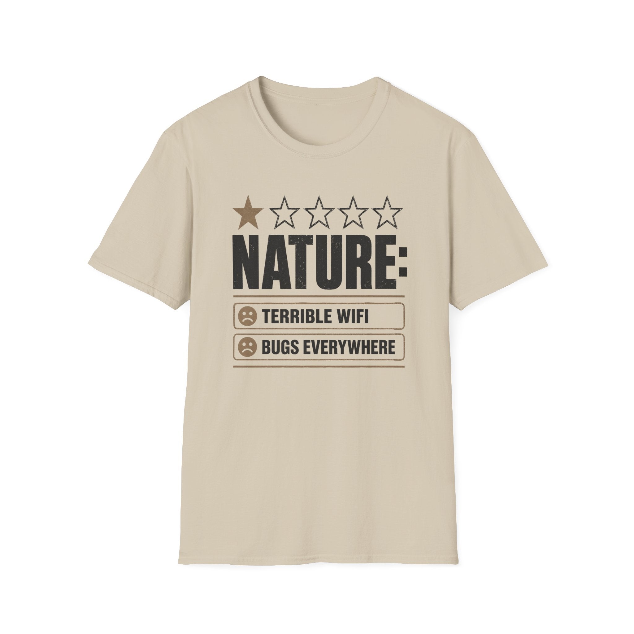 "Nature: 1-Star" Funny Camping T-Shirt