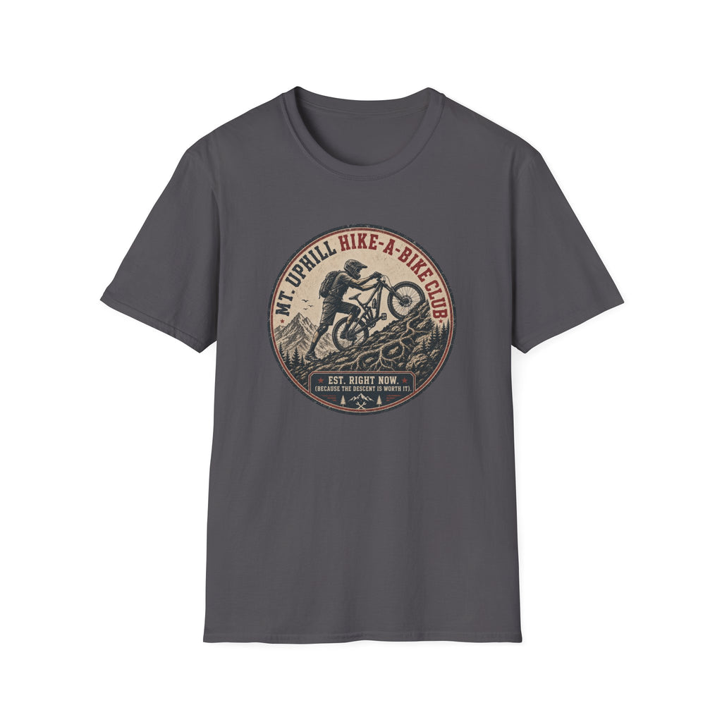 Hike-A-Bike Club — Mountain Biking Retro Logo Tee