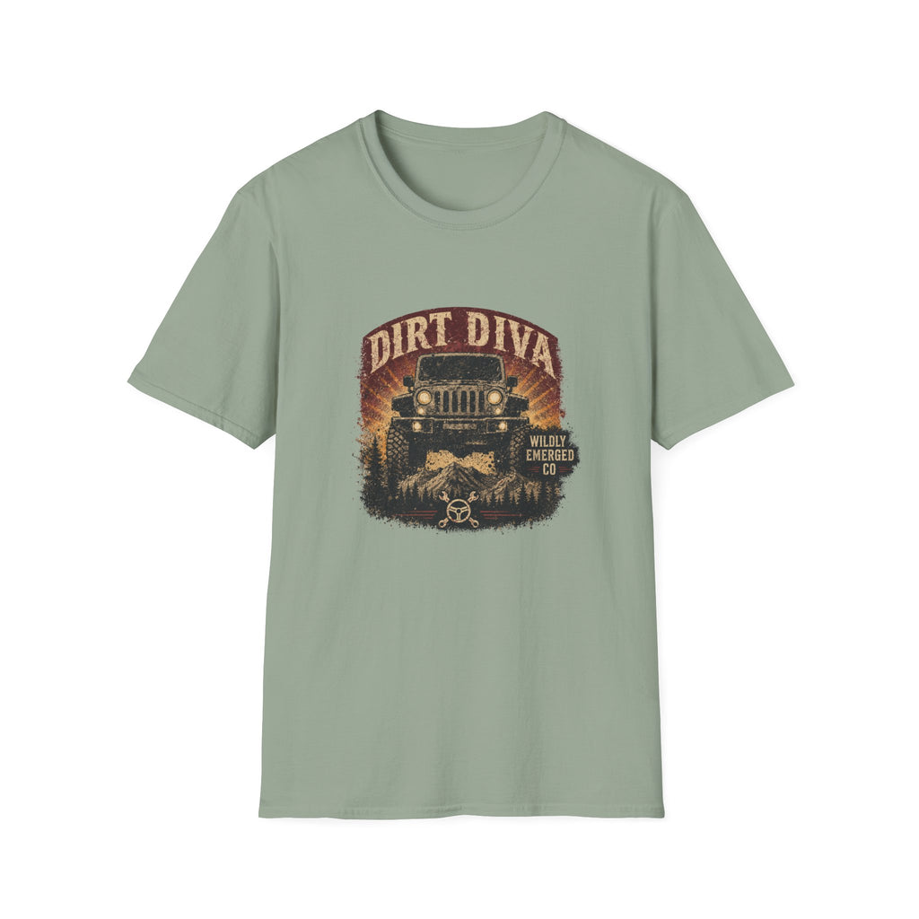 Dirt Diva Jeep — Off‑Road Women's Adventure Tee