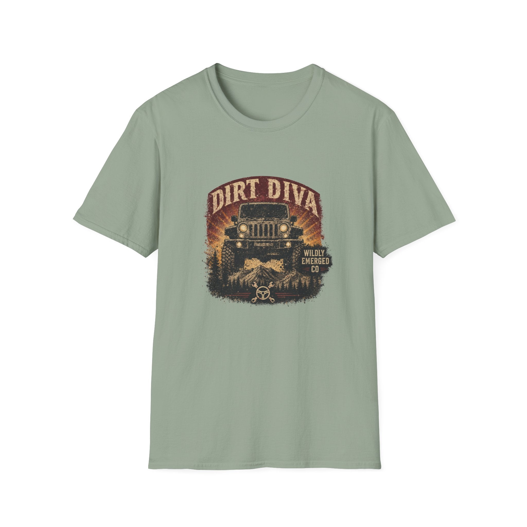 Dirt Diva Jeep — Off‑Road Women's Adventure Tee