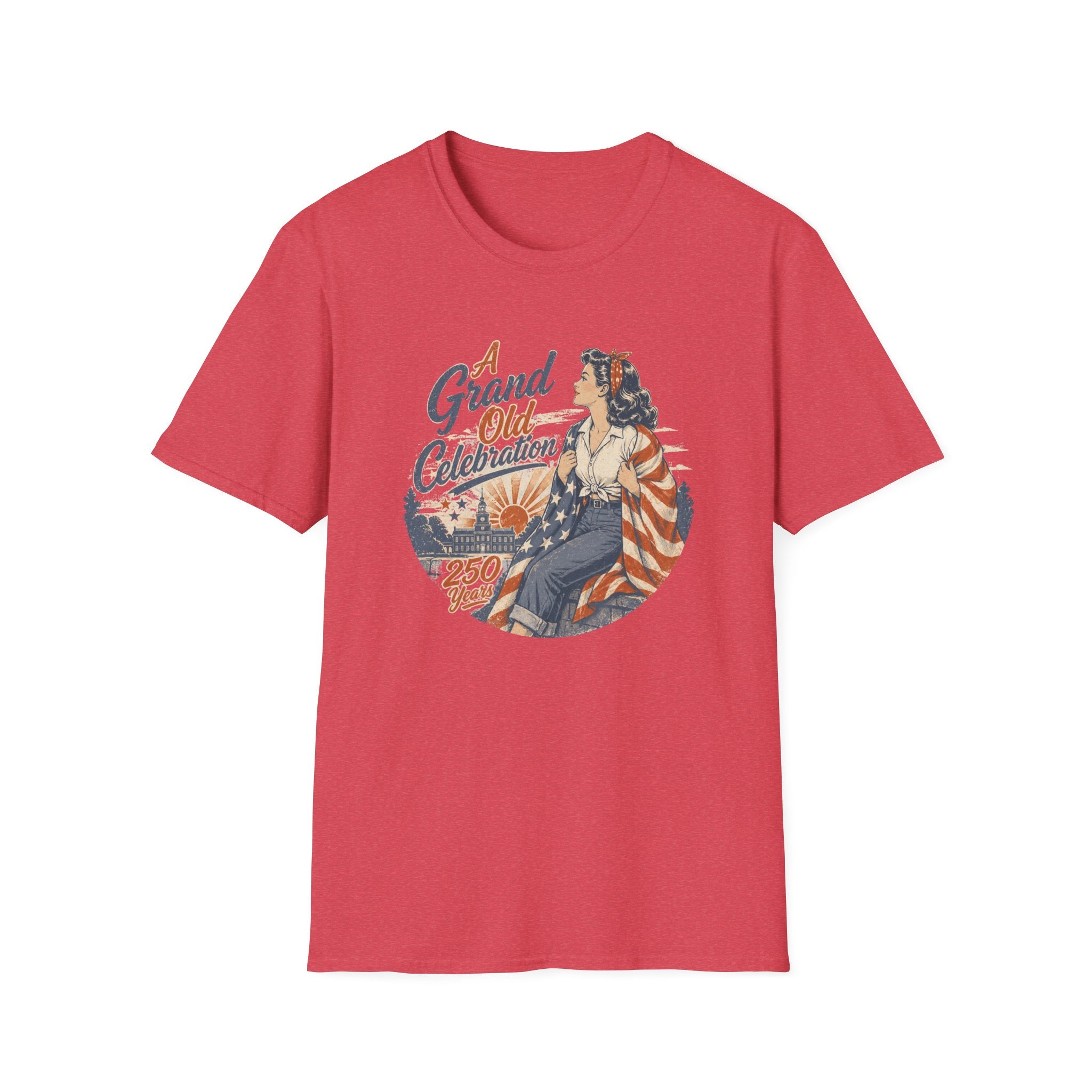 A Grand Old Celebration — Vintage Patriotic 250th Anniversary Tee