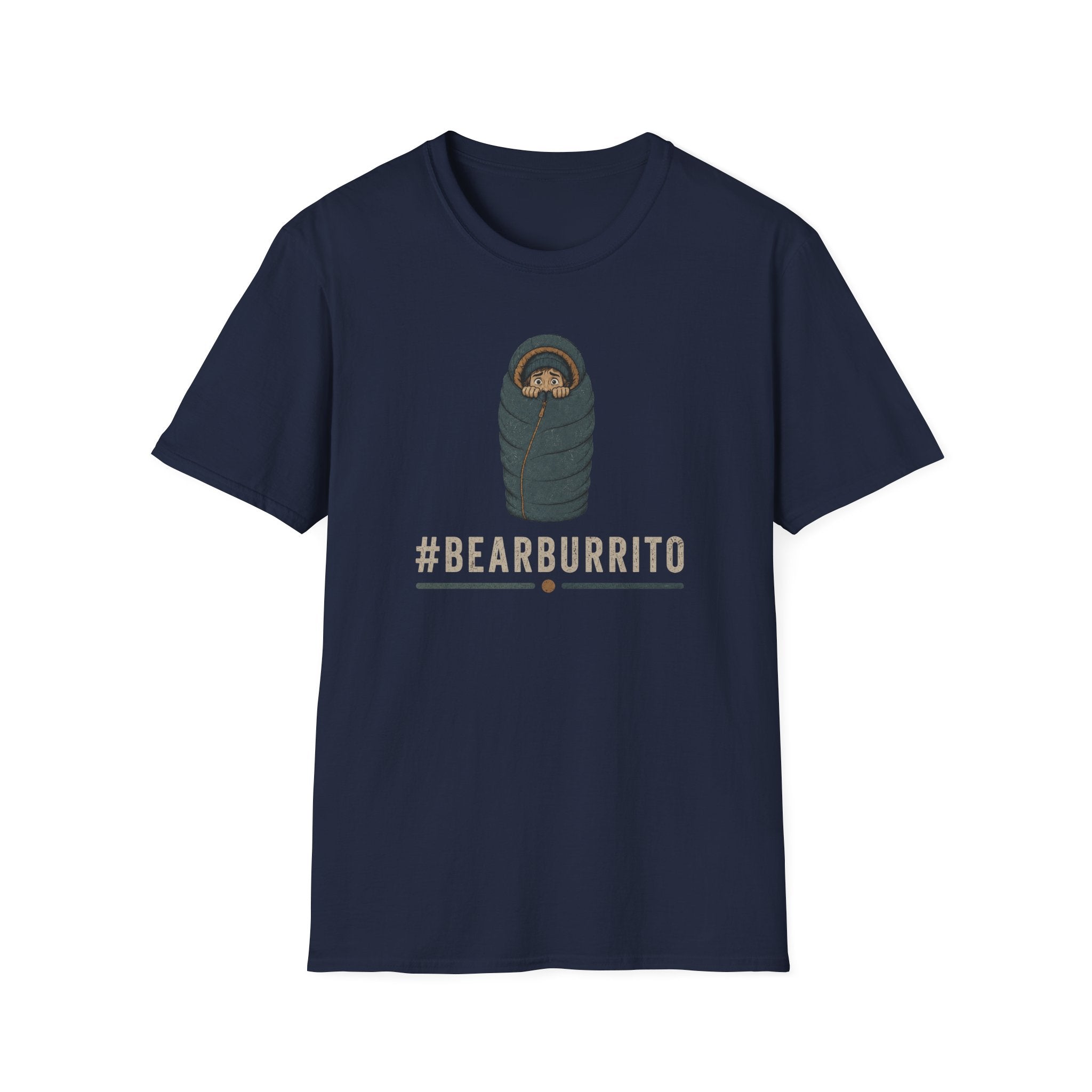 Bear Burrito T-Shirt — Cute Sleeping Bear Swaddle Graphic Tee