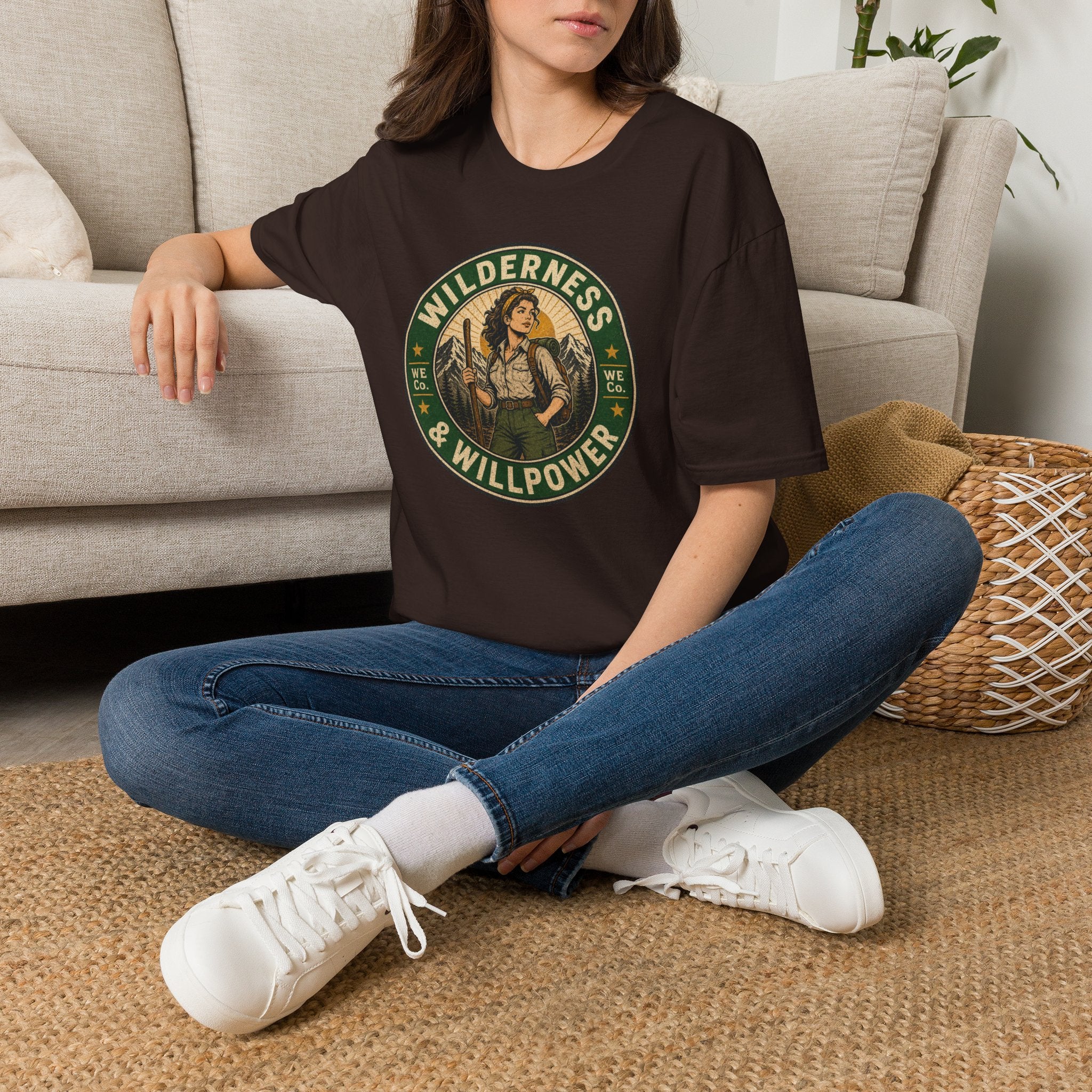 Wilderness & Willpower — Vintage Outdoor Adventure Graphic
