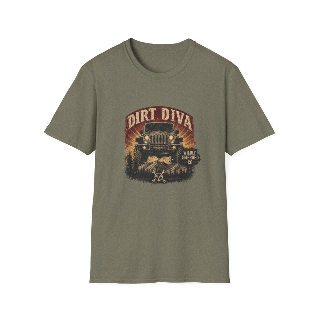 Dirt Diva Jeep — Off‑Road Women's Adventure Tee