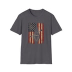 American Kayak Flag — Patriotic Kayaking Tee for Outdoorsmen