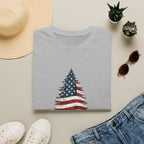 American Flag Pine Tree — "National Adventure" Patriotic Graphic Tee