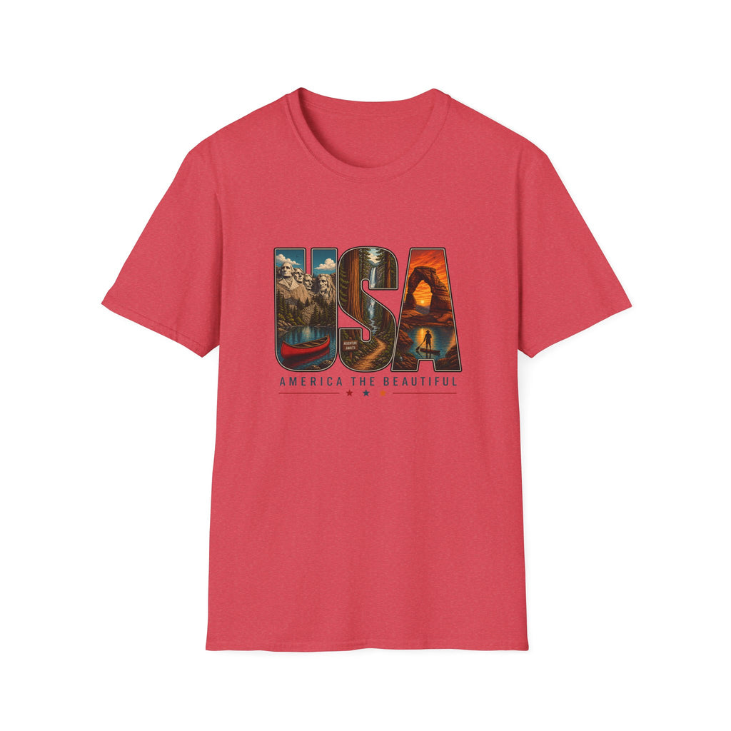 USA Scenic Graphic — America The Beautiful Landscape Tee