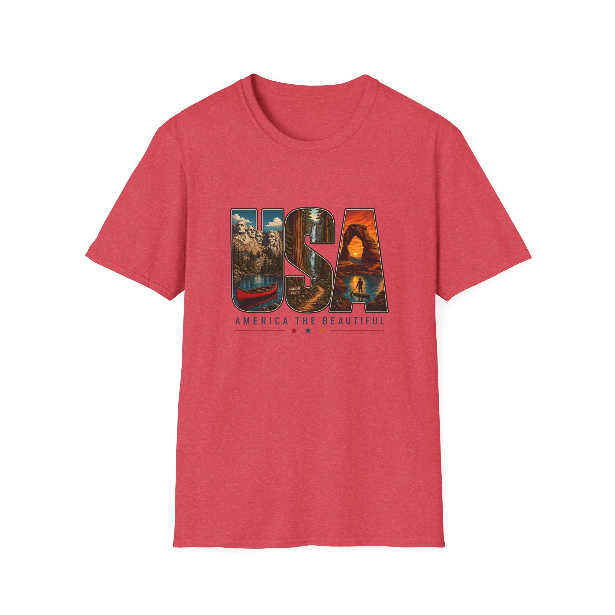 USA Scenic Graphic — America The Beautiful Landscape Tee