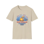 Star Spangled S'mores Campfire Tee (Fourth of July BBQ Patriotic Fireworks)
